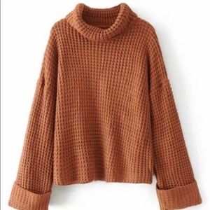 Burnt orange knit sweater